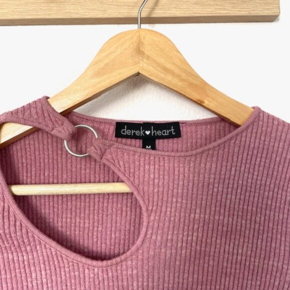 Derek Heart Mauve Knit Top - Picture 2 of 3